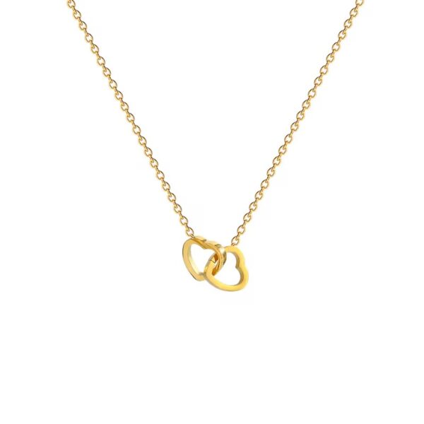 AURA Linked Hearts Necklace
