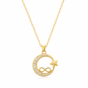 Infinite Moon & Star Necklace
