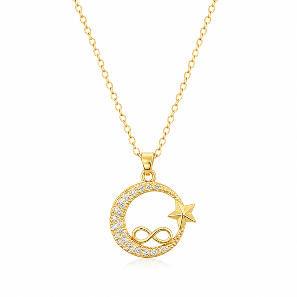 Infinite Moon & Star Necklace