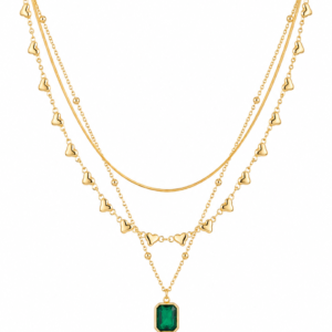 The Emerald Heart Layer Necklace