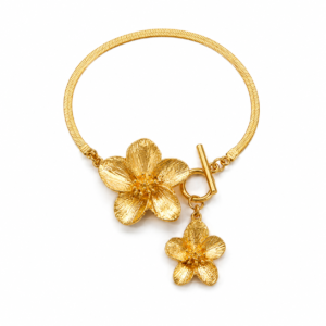 Golden Flora Anklet