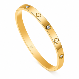 Clover & Crystal Bangle