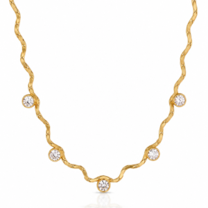 Wave Chain Diamond Station Choker